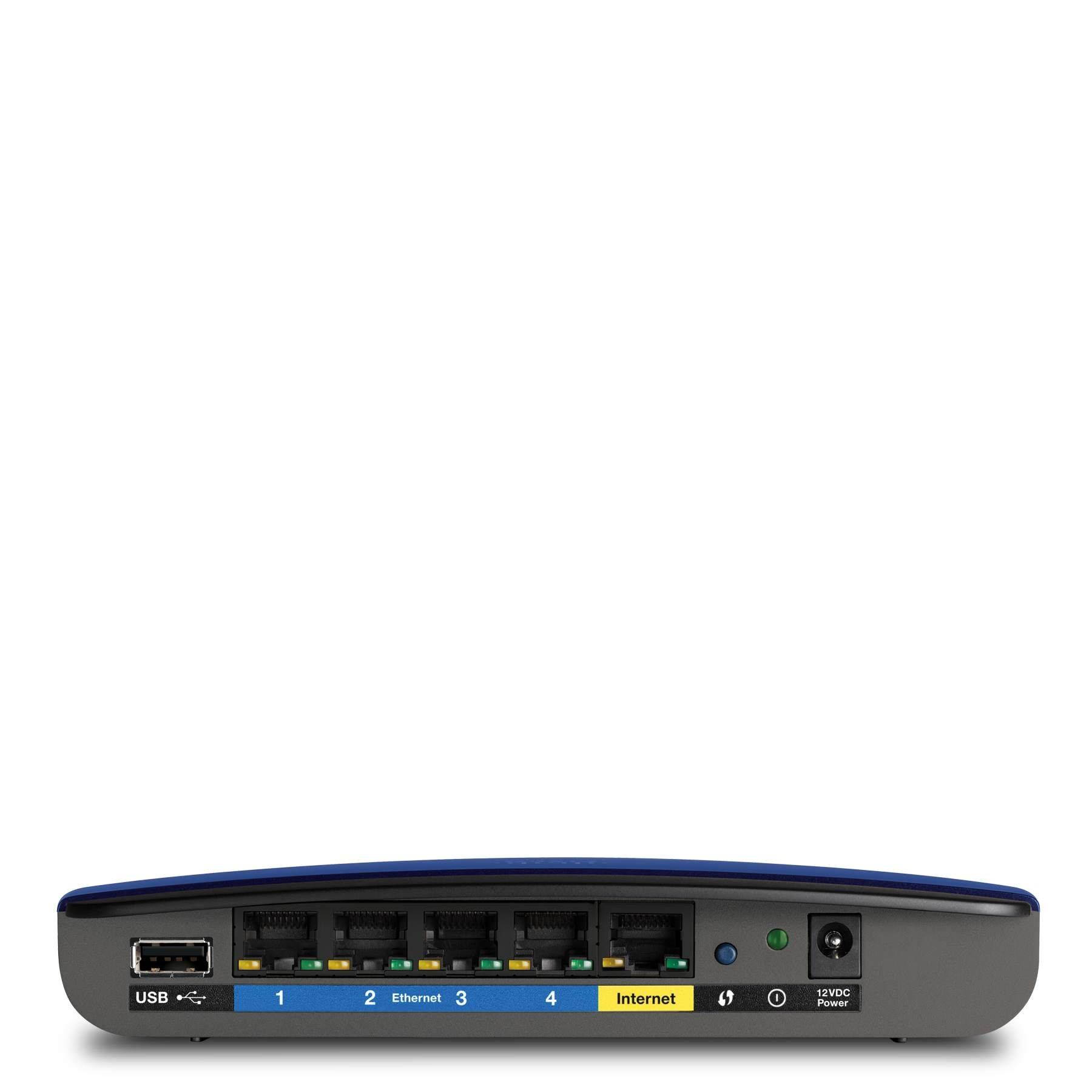 Linksys LNKEA3500 Wireless Router, Dual-Band, 450Mbps, 8 in. x 6 in. x 4 in., Black