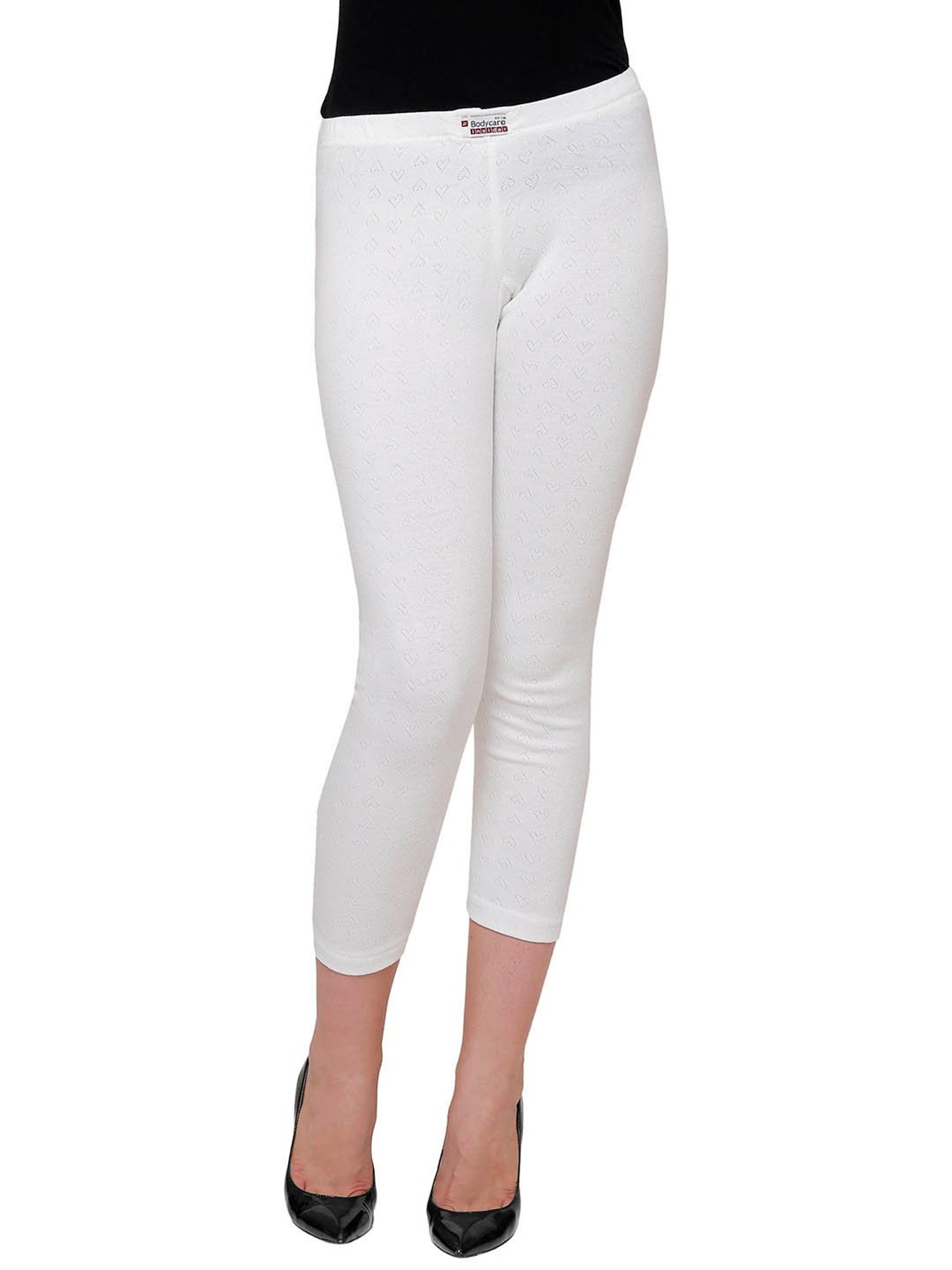 Bodycare Insider Off White Thermal Capris