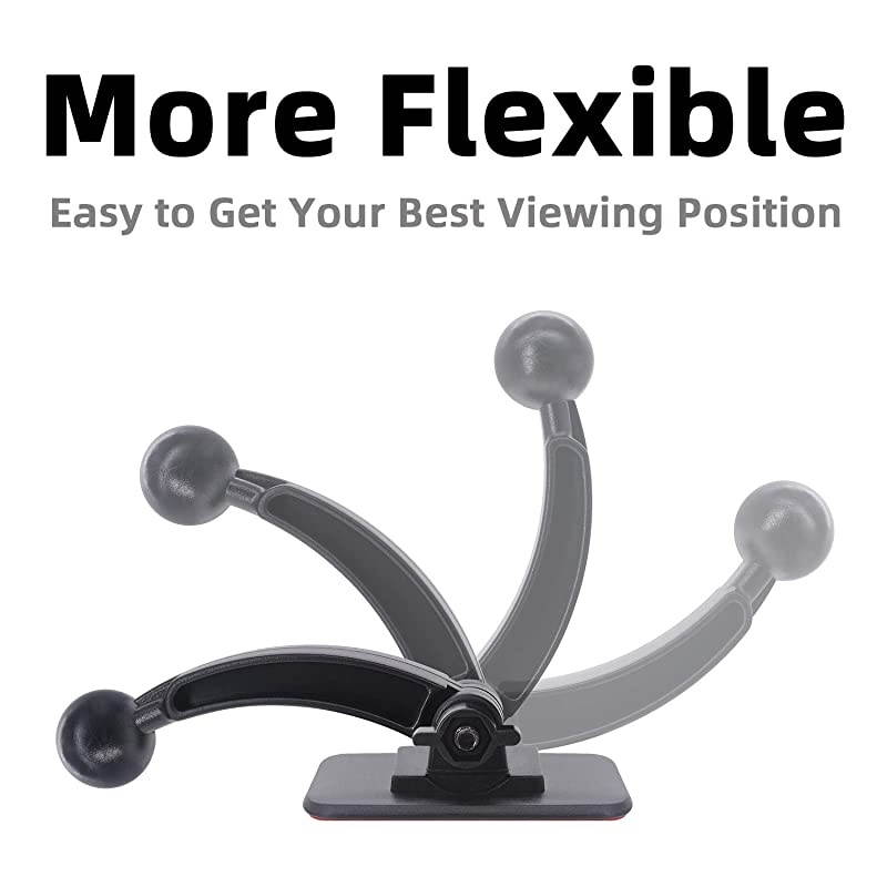 17mm Sticky Adhesive Mount Holder for Garmin GPS & Smart Phones - Car Windshield/Dashboard Flexible Permanent Holder Soft Base for Garmin Nuvi GPS Navigator/Cell Phone Magnetic Mounting Holder