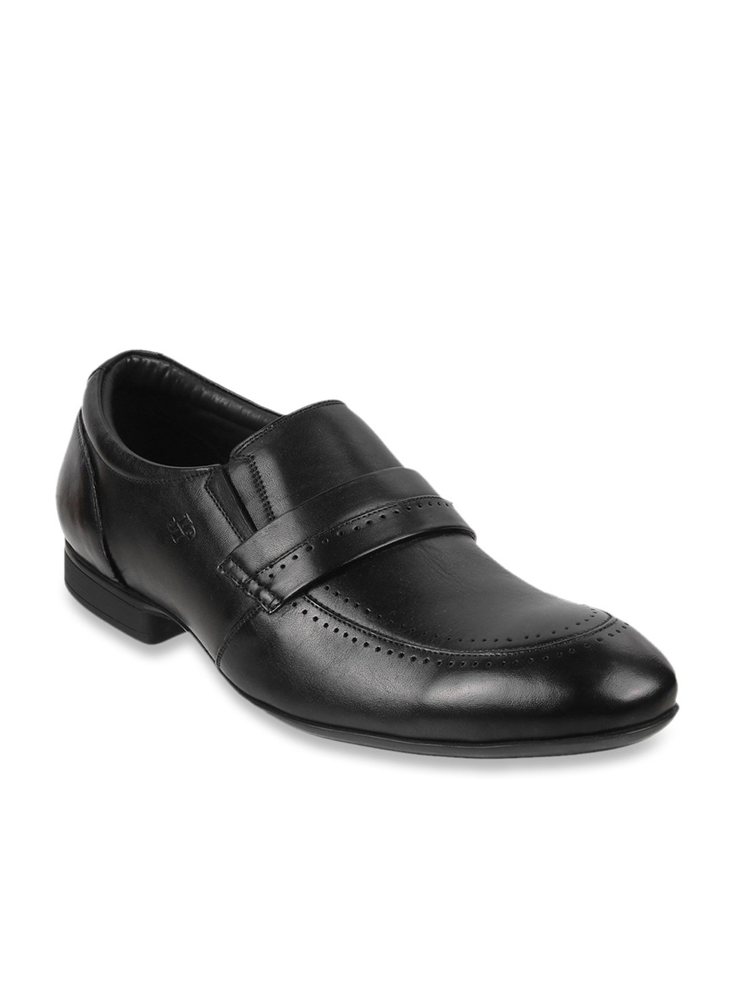 J. Fontini by Mochi Men's Black Formal Loafers