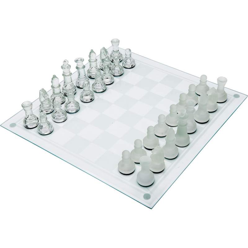 Maxam 33pc Glass Chess Set