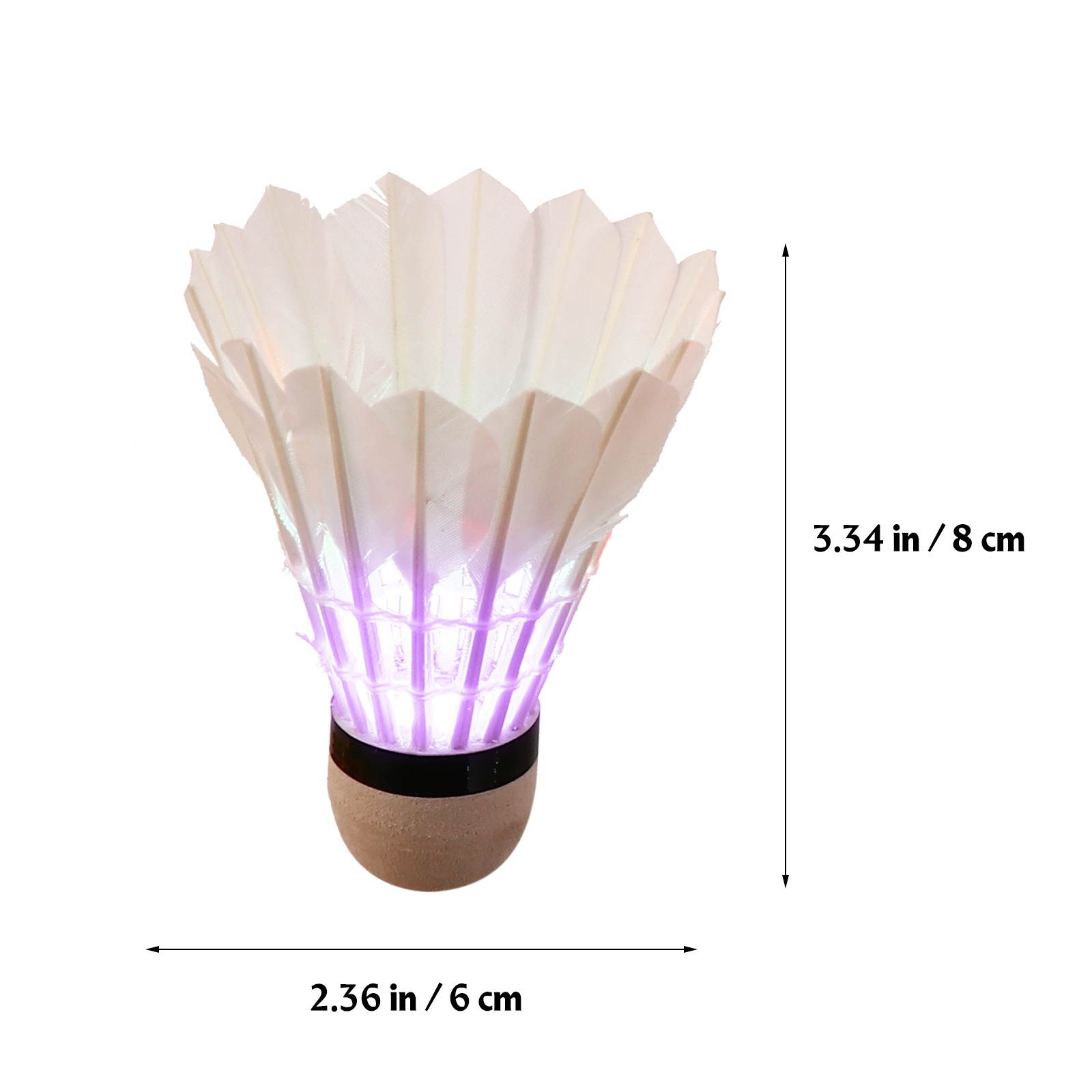 4pcs Practical Glowing Badminton Unique LED Shuttlecocks Training Badminton