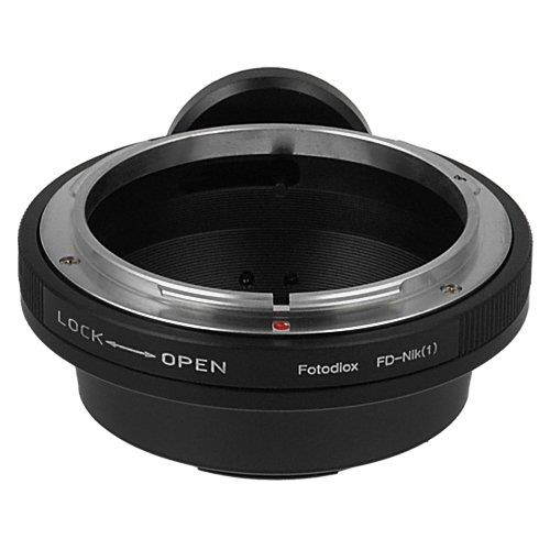 Fotodiox Lens Mount Adapter - Canon FD & FL 35mm SLR lens to Nikon 1-Series Mirrorless Camera Adapter Body, with Built-In Aperture Control Dial