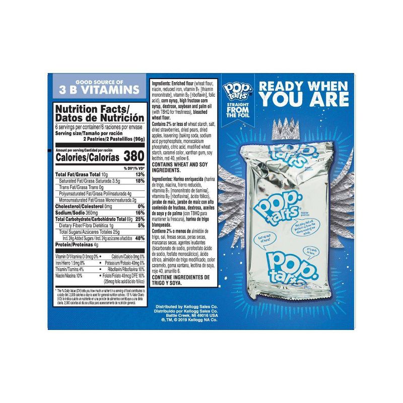 Kellogg's Pop-Tarts Unfrosted Strawberry Pastries - 12ct/20.31oz