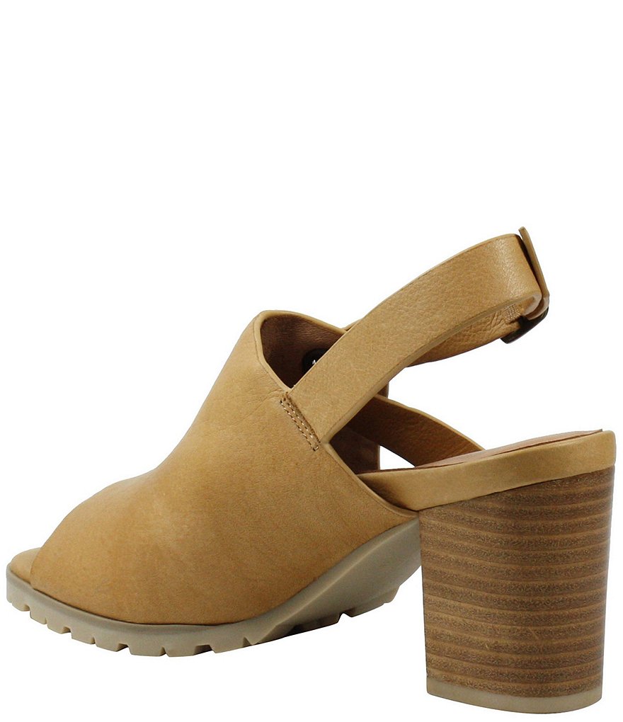 L'Amour Des Pieds Quenton Leather Slingback Sandals