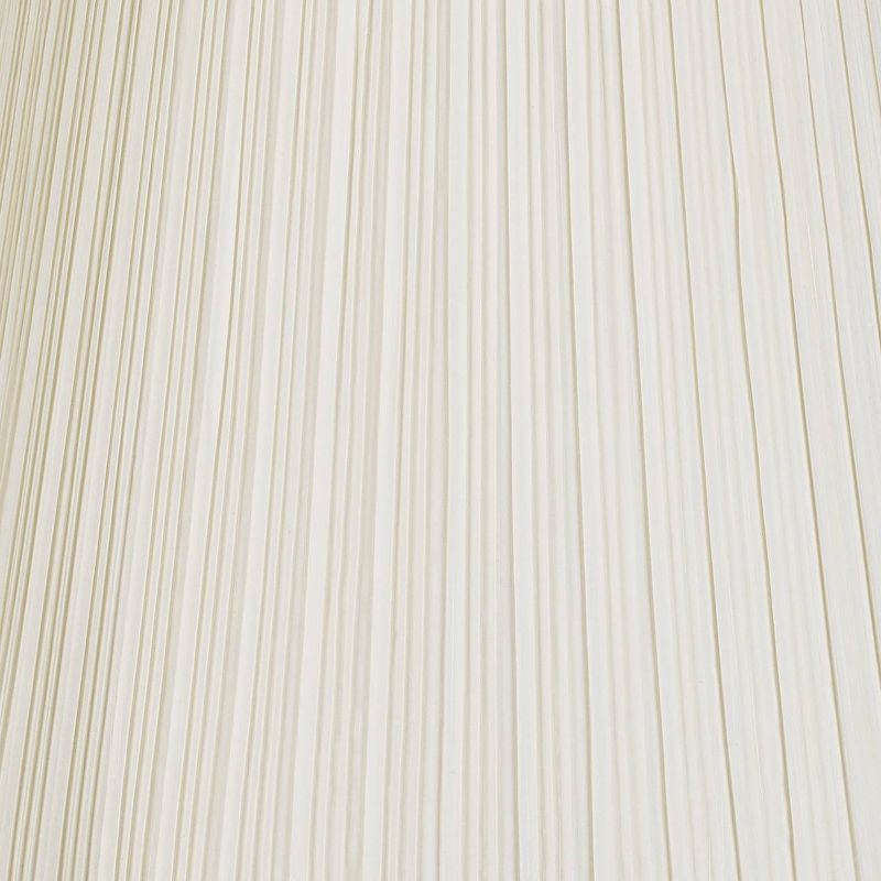Springcrest Creme Mushroom Pleat Large Lamp Shade 12" Top x 18" Bottom x 18" Slant x 17.75" High (Spider) Replacement with Harp and Finial