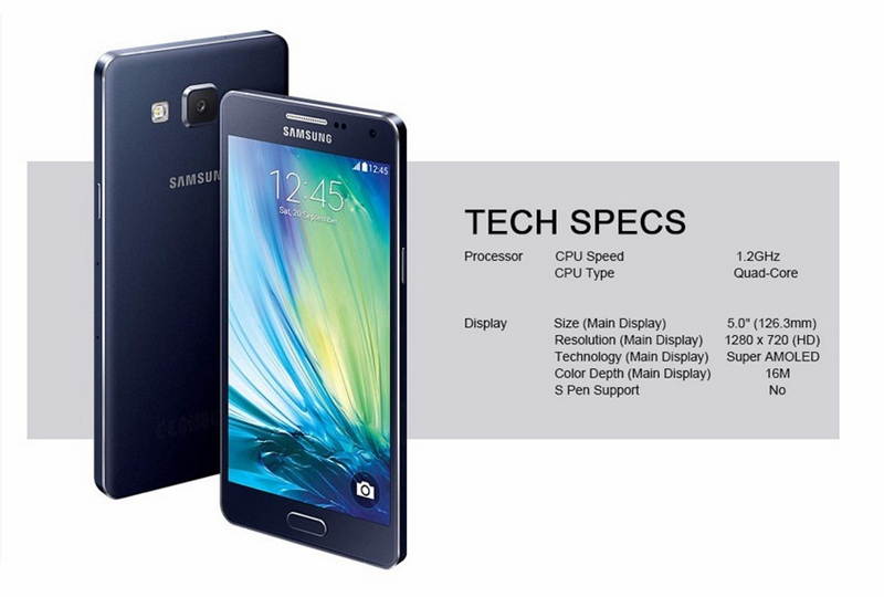 Original Unlocked Samsung Galaxy A5 A5000 13.0MP 5.0 Inch 2GB RAM+16GB ROM Quad Core Dual SIM Touchscreen Smartphone