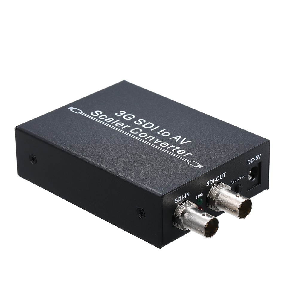 3G SDI to AV Scaler Converter HD SD L/R Analog Stereo Audio Converter