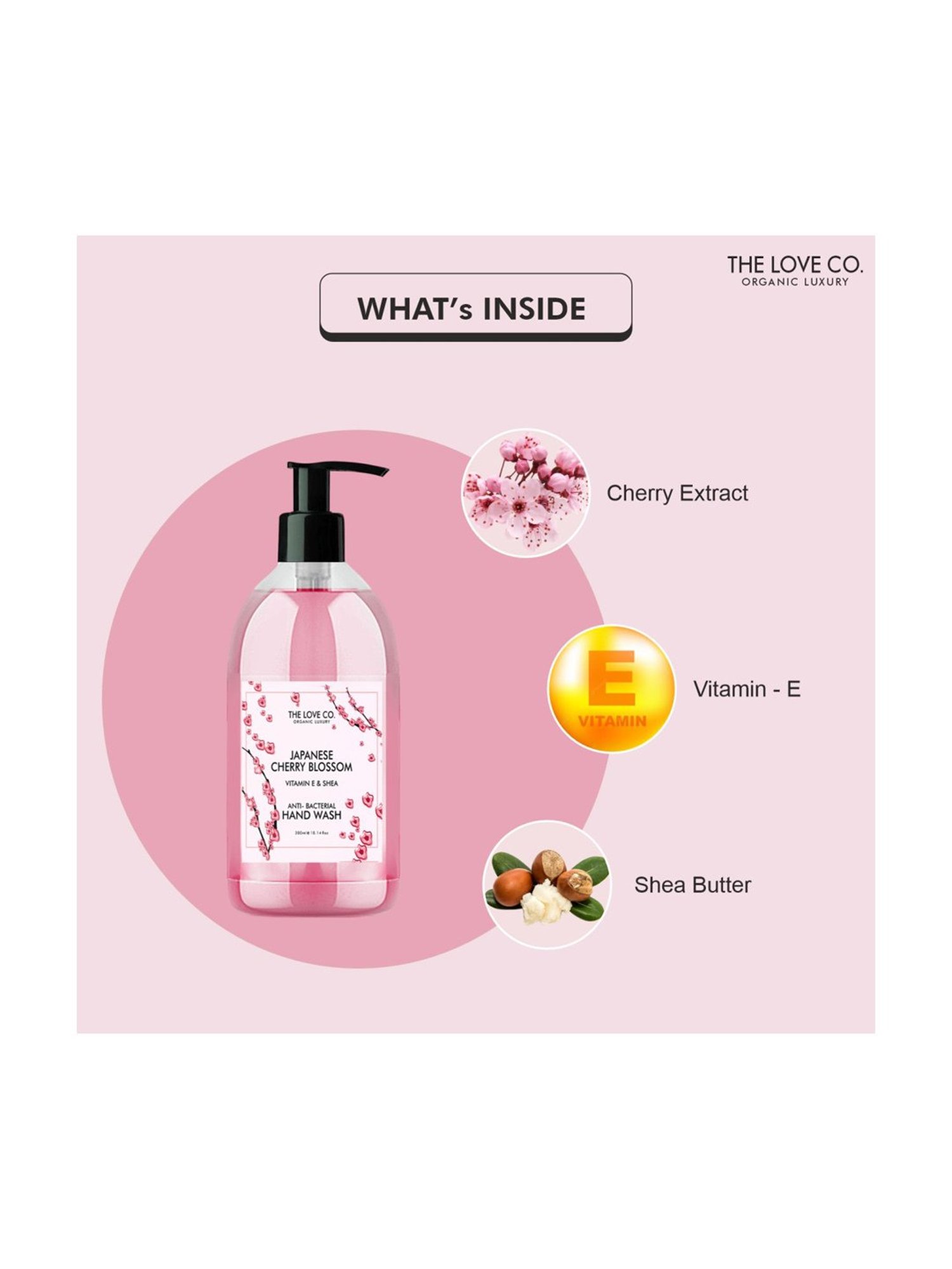 The Love Co. Japanese Cherry Blossom Hand Wash - 300 ml