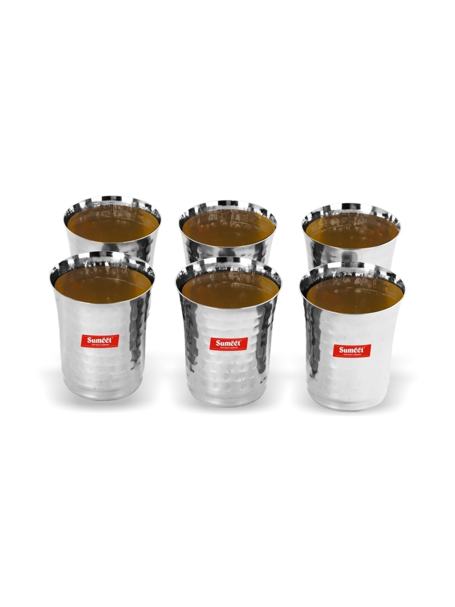 Melbify Roll Sip Transparent Cocktail Glass with straw 250ml - Set of 2