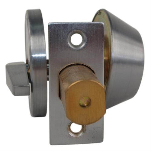 Em-D-Kay D30526 Dull Chrome Commercial Grade Single Cylinder Deadbolt With SC1 Keyway