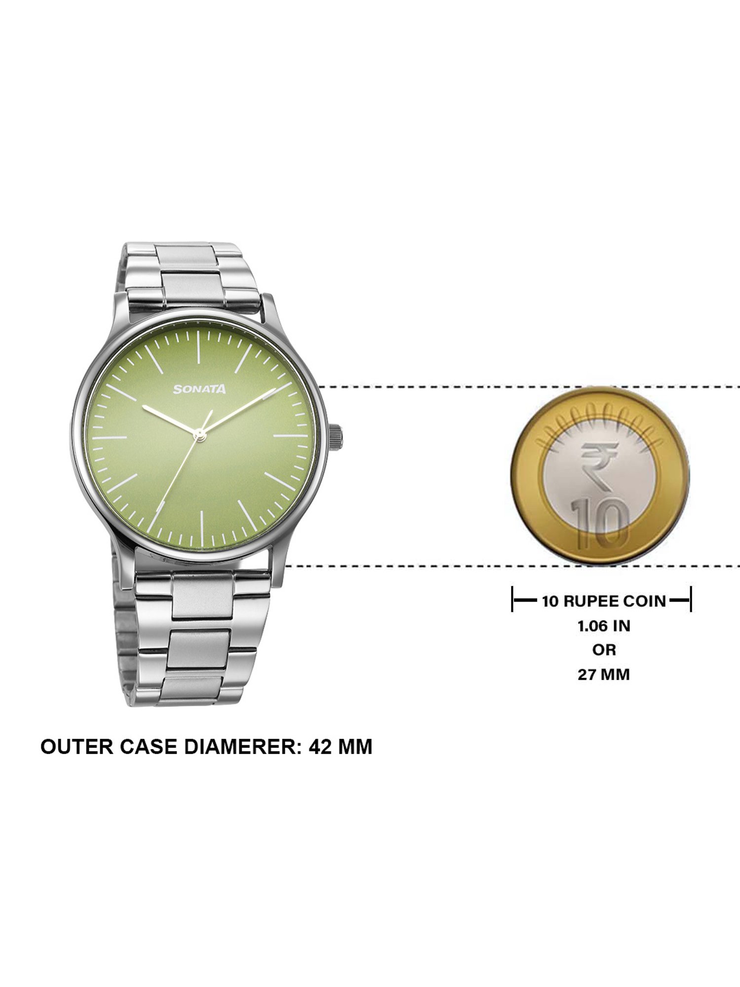 Sonata 77105SM20W Aspire 3.0 Analog Watch for Men