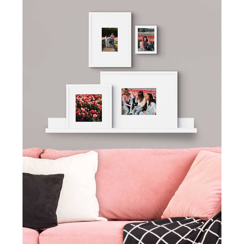 5pc Gallery Frame/Shelf Box Set White - Kate & Laurel All Things Decor
