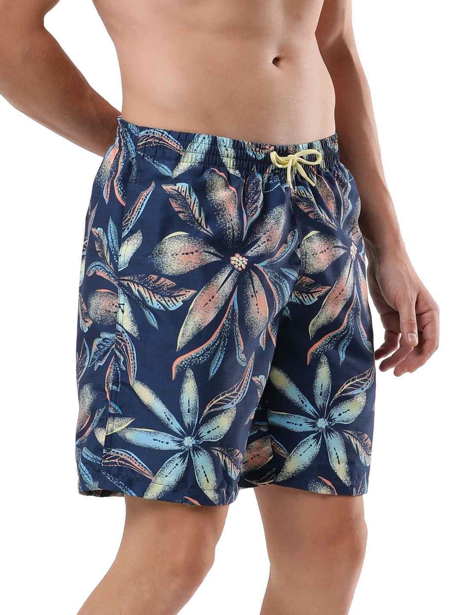 Speedo Pure Blue Regular Fit Printed Swim Shorts