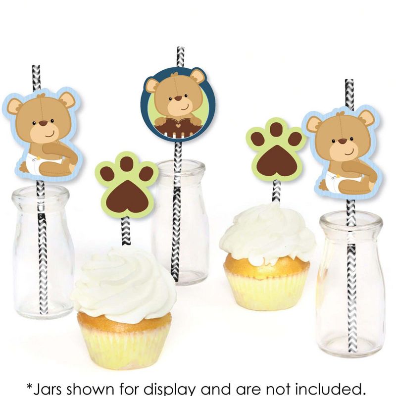Big Dot of Happiness Noah's Ark - Cupcake Decoration - Baby Shower Cupcake Wrappers and Treat Picks Kit - Set of 24