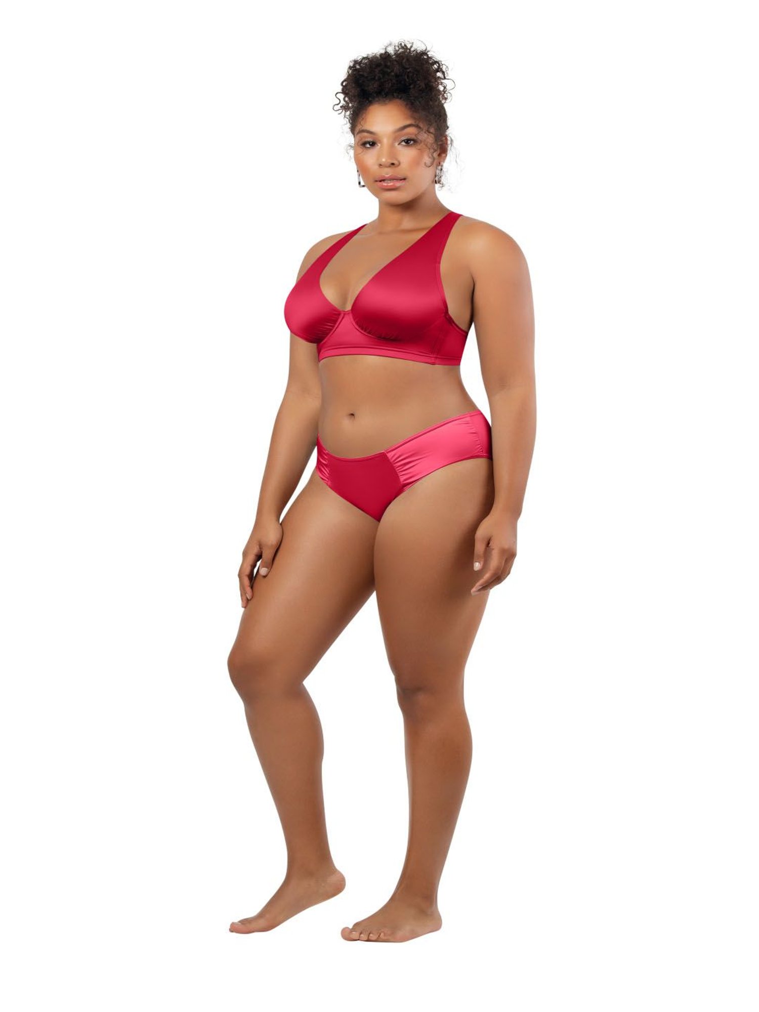 PARFAIT Cherry Longline Plunge Top