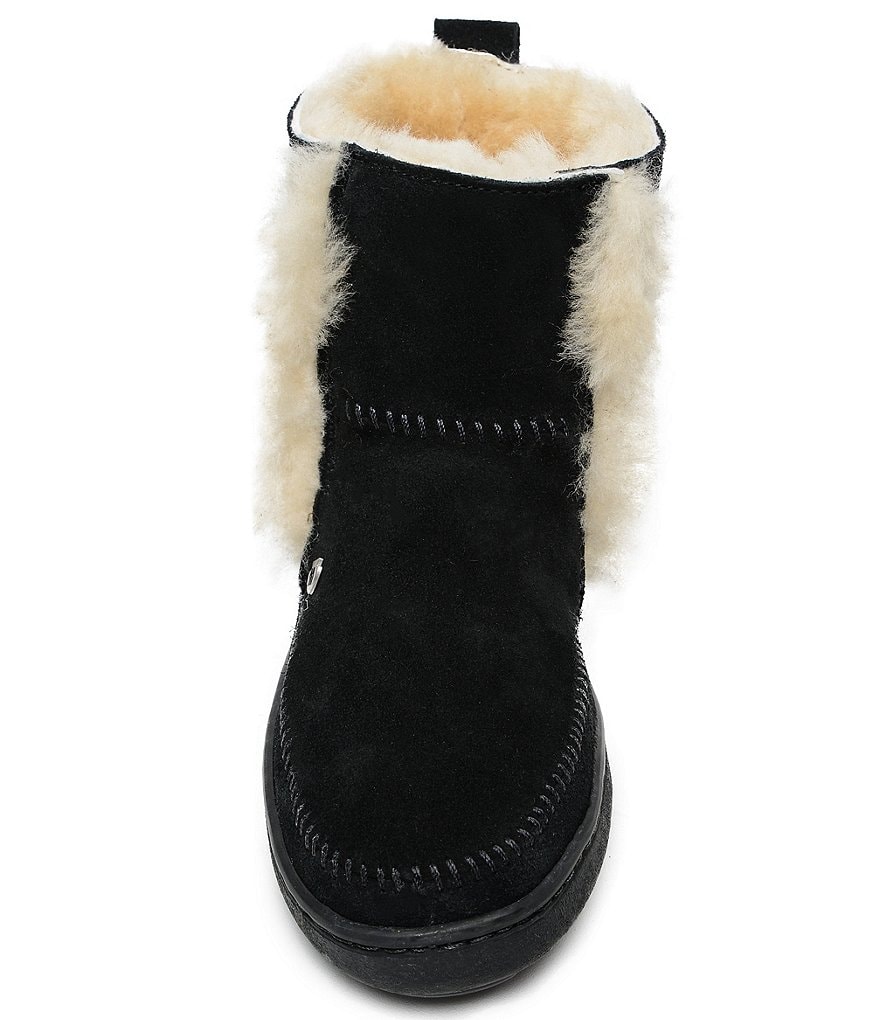 Minnetonka Jade Suede Sheepskin Booties