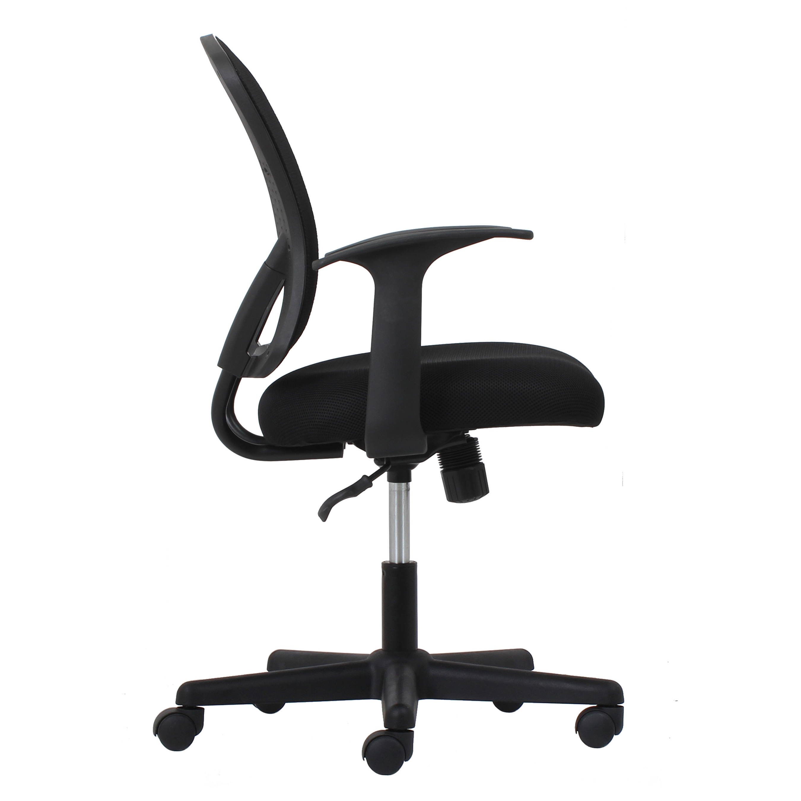 Essentials by OFM Swivel Mesh Task Chair with Arms, Black