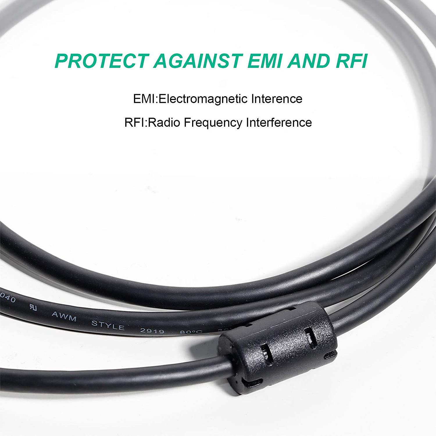 VGA to VGA Cable,VGA to VGA 6 Feet Cable with Ferrites