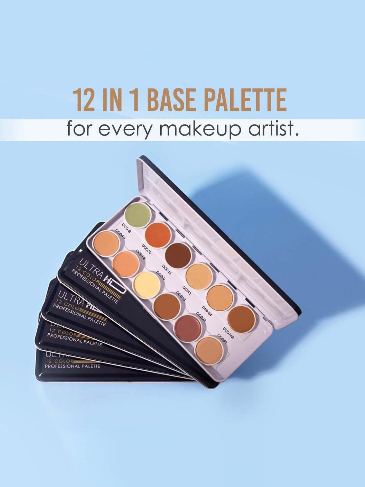 C2P PROFESSIONAL MAKEUP Ultra HD 12 in 1 Dermashield Must Have Concealer Palette - 42 gm