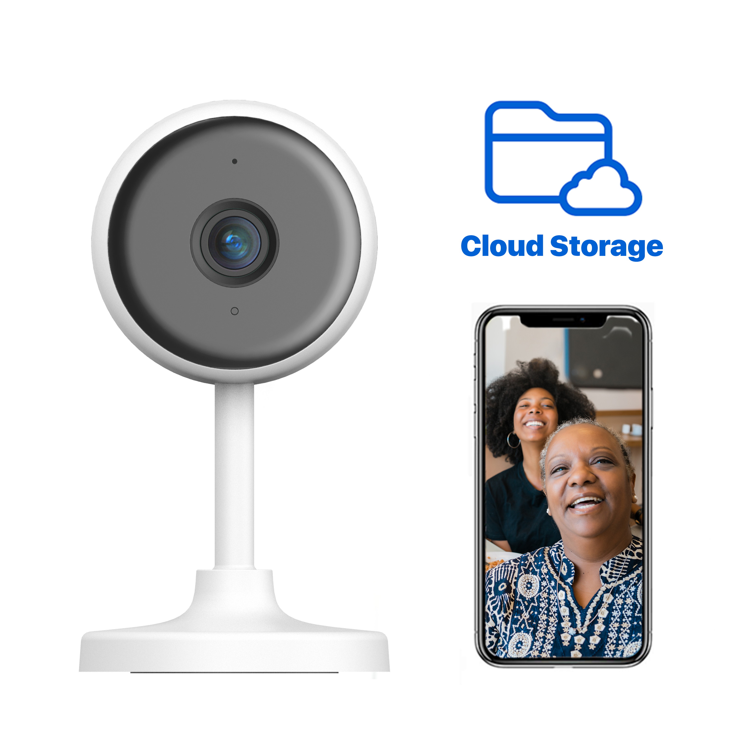 eco4life 1080p Indoor 2.4G WIFI Smart IP Camera with Night Vision, 2 Way Audio, 24/7 Motion Detection and Notification.