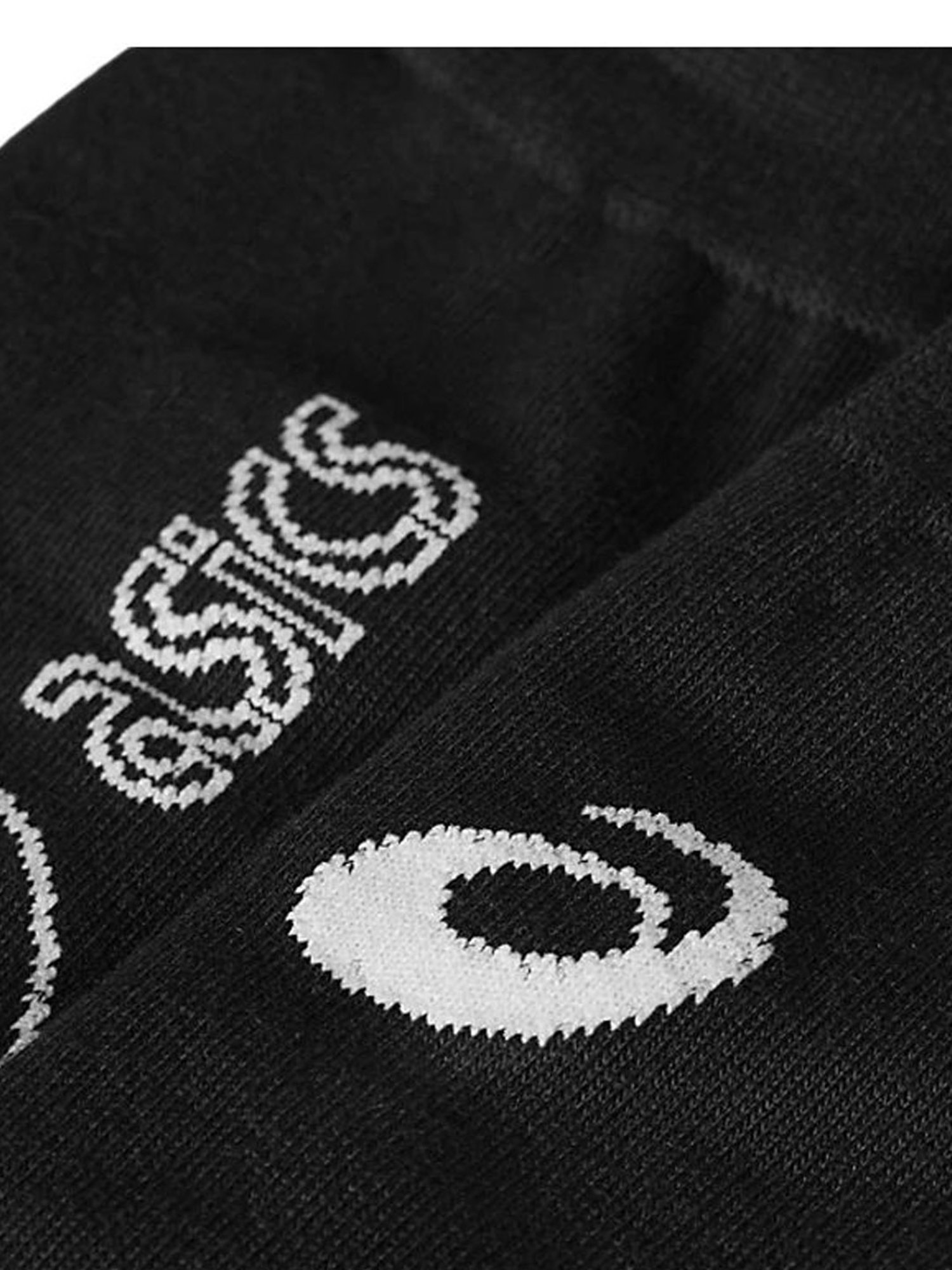 Asics Black Polyester Logo Calf Length Socks