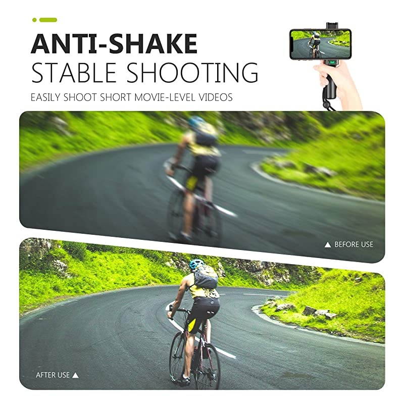 Pro Smartphone Rig Filmmaker Handle Grip(8cm) Tripod Mount with Cold Shoe Mount and Adjustable 2-3.6 inches Phone Clip Holder Compatible with iPhone11/11 Pro/11 Pro Max Samsung Galaxy S10+10