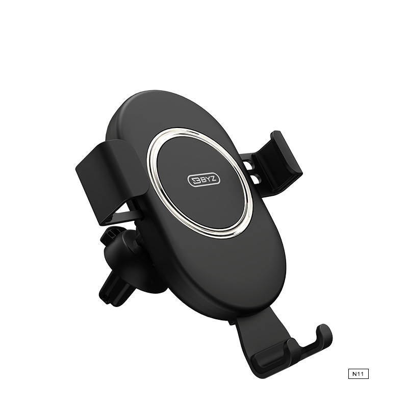 2021 BYZ New Product Gravity Car Phone Holder 10W Car Wireless Charger