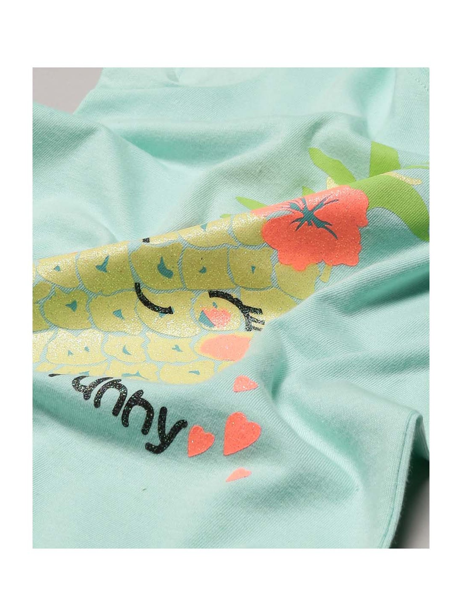 Plum Tree Kids Blue & Yellow Cotton Printed T-Shirts & Short Set