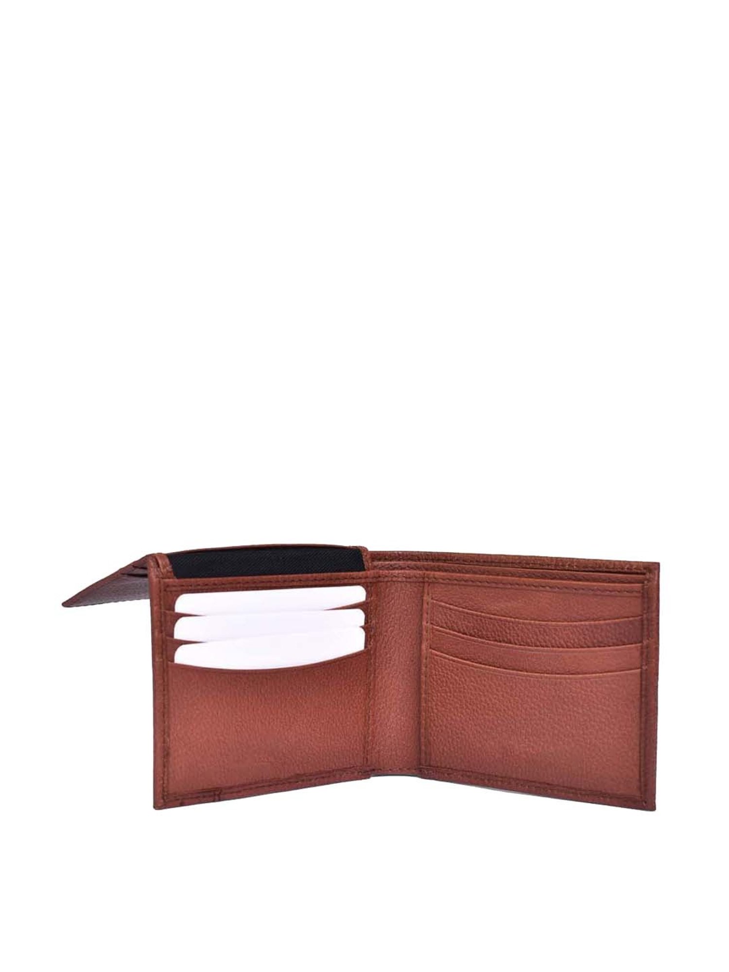 BELWABA Tan Casual Leather Bi-Fold Wallet for Men