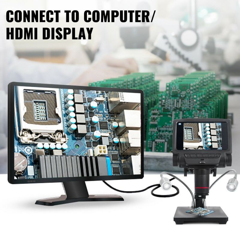 Andonstar 5" Digital Microscope 260X ADSM301 HDMI/AV 1080P for PCB Repair Tool
