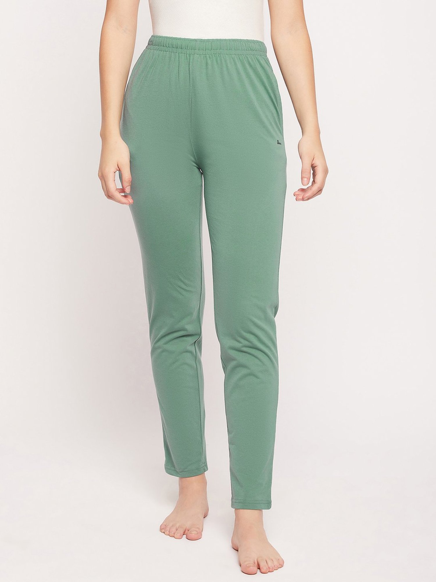 Okane Green Mid Rise Lounge Pants