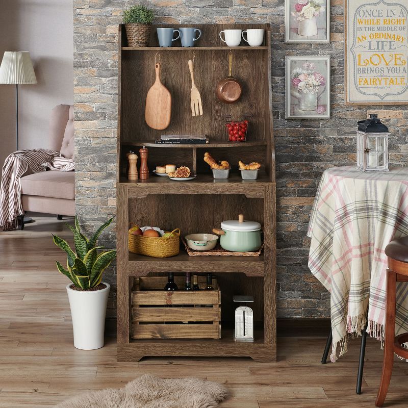 Gatewood Baker Rack Red/Brown - miBasics