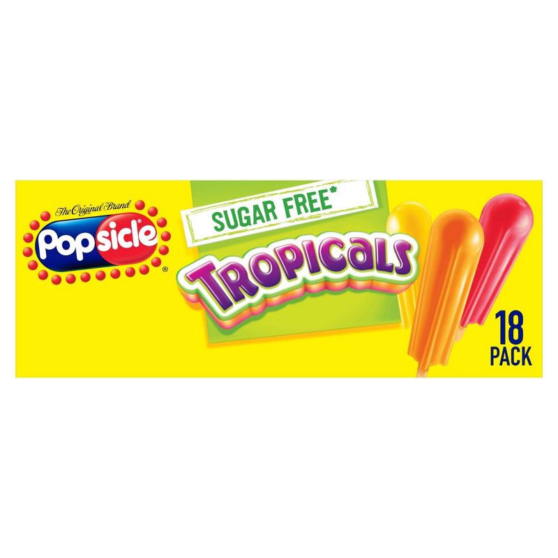 Popsicle Sugar Free Tropicals Ice Pops - 18pk