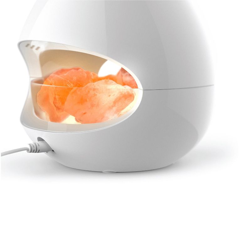 Crystal Himalayan Salt Rock Lamp and Ultrasonic Oil Diffuser - Pure Enrichment