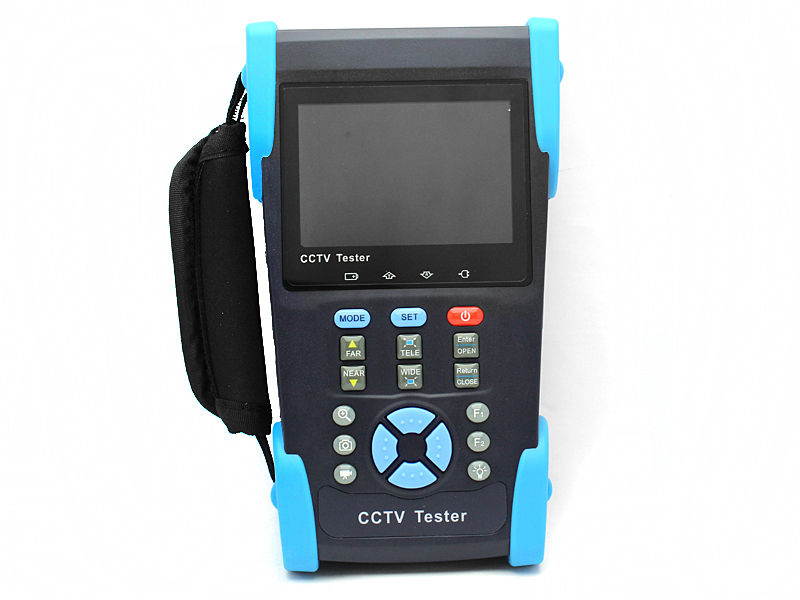 3.5" LCD CCTV Tester for IP & Analog camera testing with function of PTZ, UTP Cable Test, POE Test,TDR and Optical fiber power meter