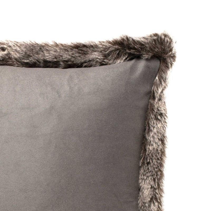 18"x18" Booker Solid Decorative Throw Pillow Gray - SureFit