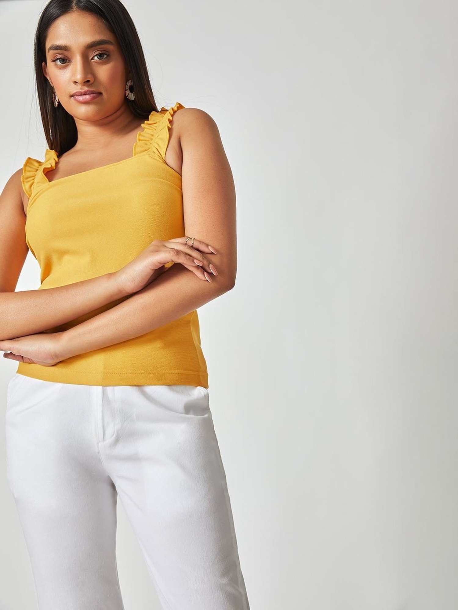 The Label Life Yellow Tank Top