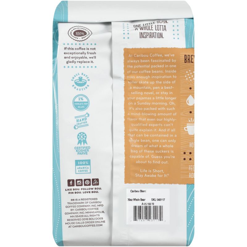 Caribou Coffee Caribou Blend Medium Roast Whole Bean - 20oz