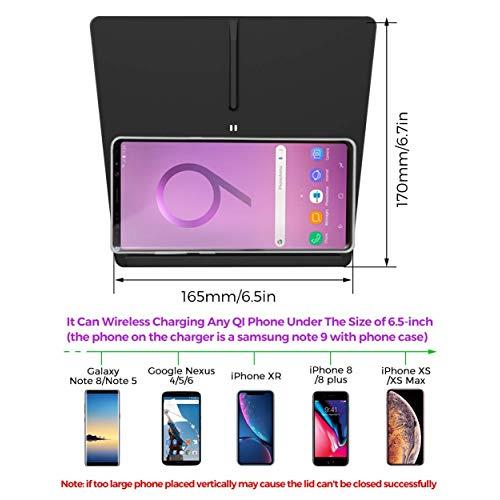 Tesla Model 3 Wireless Phone Charger Pad Horizontally Or Vertically Dual Qi Wireless Smartphone Charging Mat M3 Accessory for Qi Enable Phone Compatible Tesla Model 3 Gen 2 No Software Issue