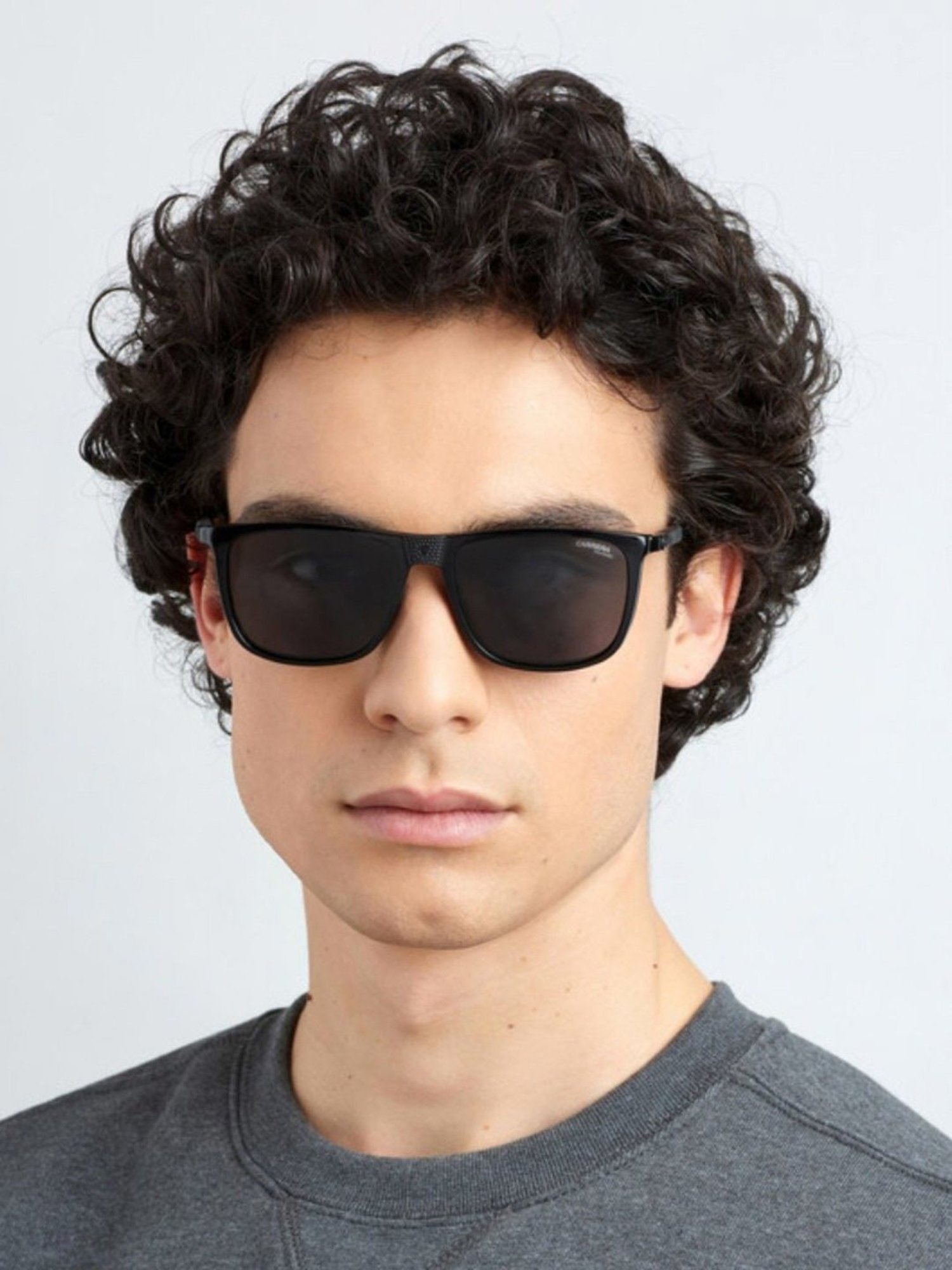 Carrera Grey Rectangular UV Protection Sunglasses for Men