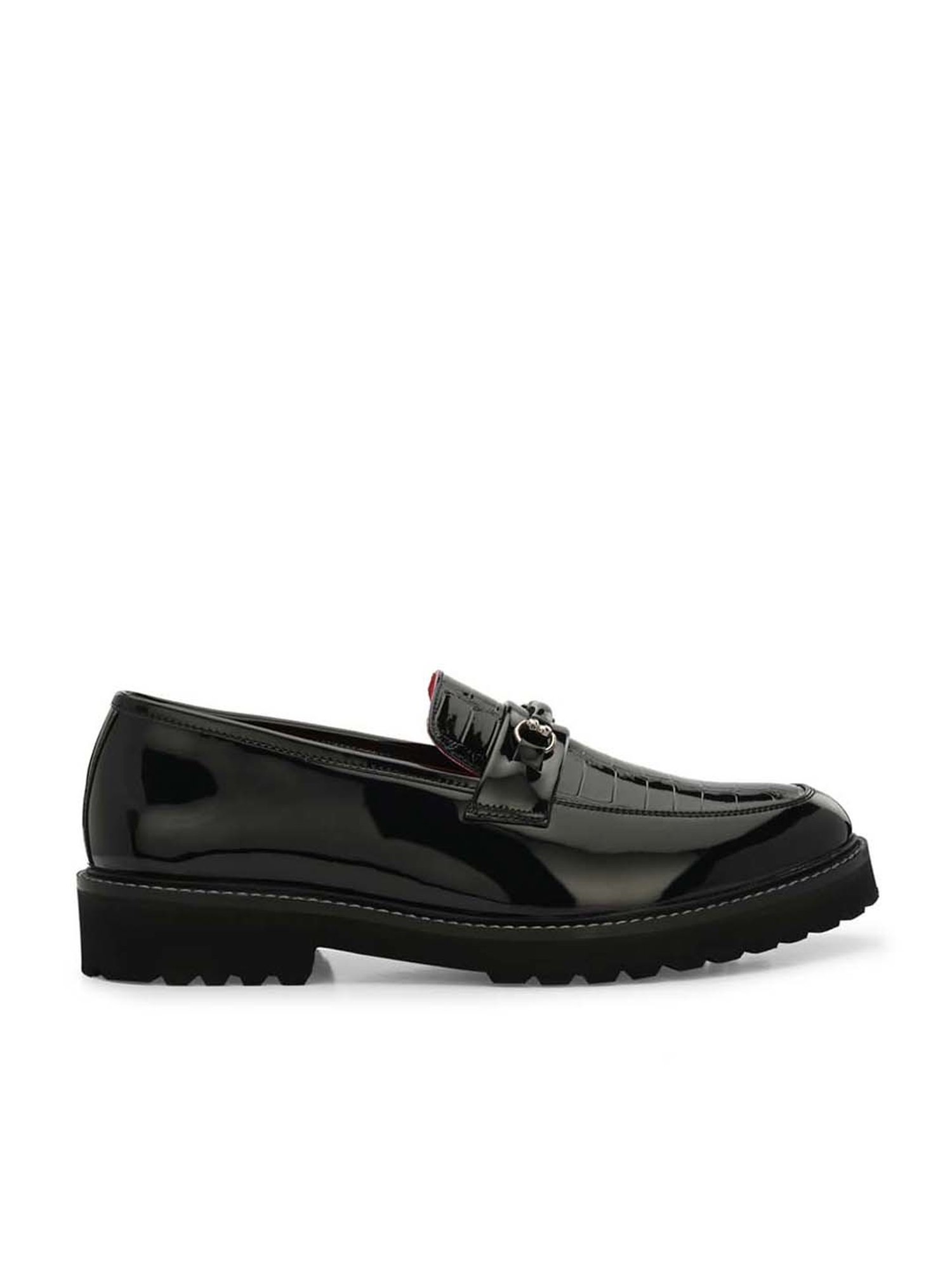 San Frissco Men's Black Formal Loafers
