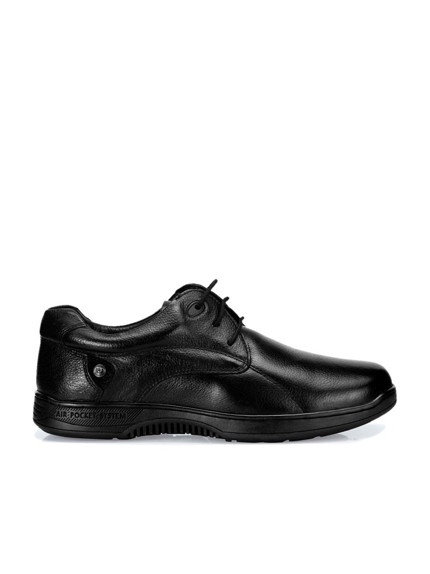 ID Men's Regular Black Derby Shoes