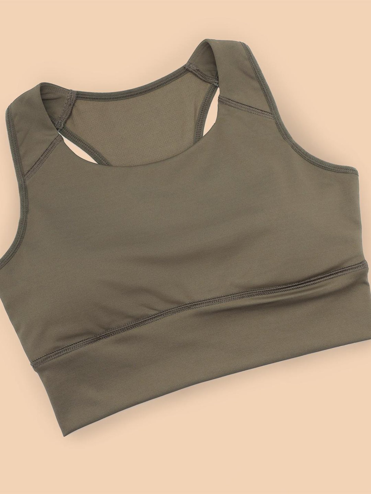 Clovia Teal Non Wired Padded Sports Bra