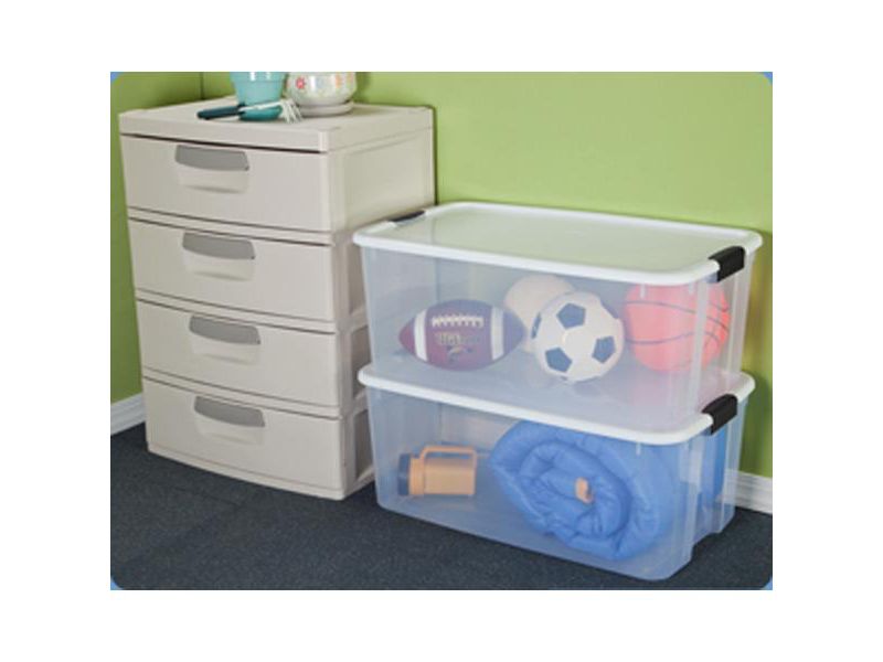 Sterilite 116-Qt Latching Storage Box 4-Pack & 18-Qt Latching Storage Box 6-Pack