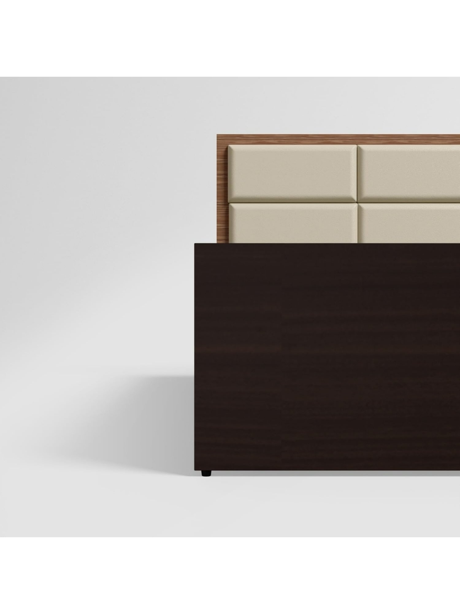 Godrej Interio Lind Beige Engineered Wood Queen Bed with Motorized Storage