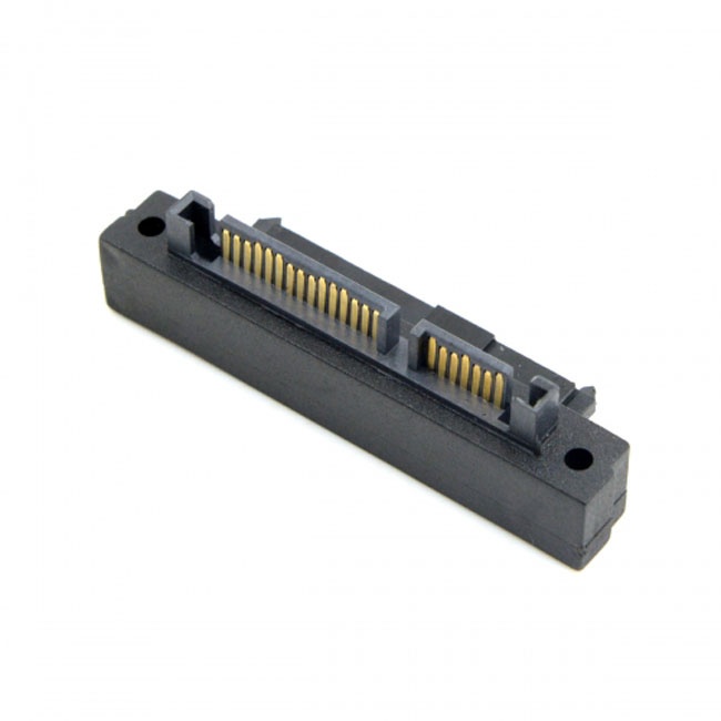 Jimier Right Angled 90 Degree SFF-8482 SAS 22 Pin to 7 Pin + 15 Pin SATA Adapter SF-095