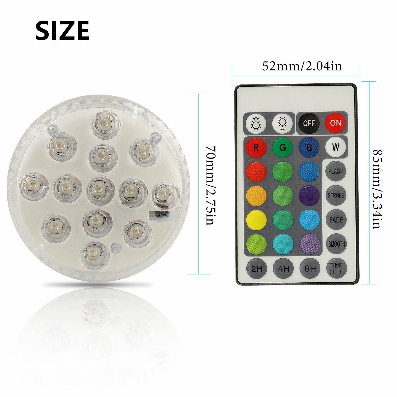 New Swimming Pool Light RGB LED Bulb Remote Control Underwater Color Vase Decor