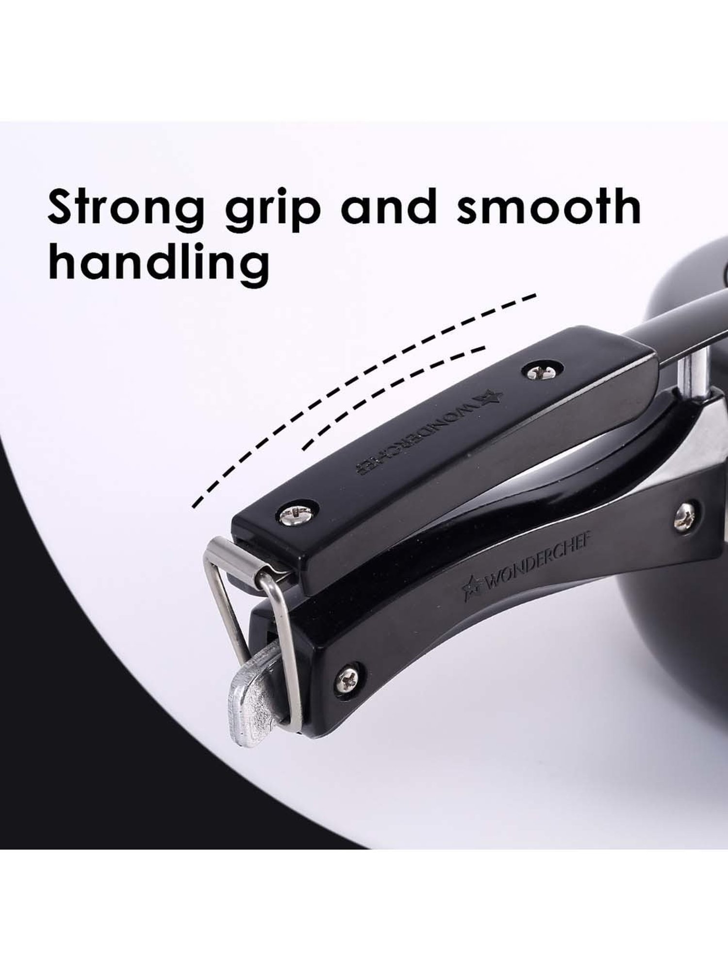 Wonderchef Taurus Hard Anodized Inner Lid Pressure Cooker (3 Liter)