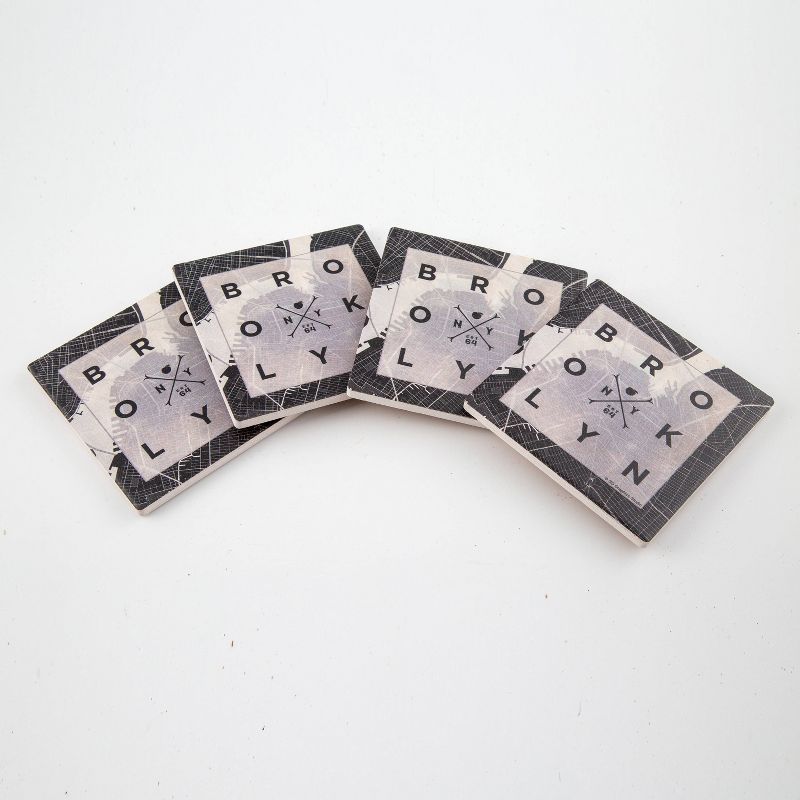 Thirstystone Coasters Set of 4 - Brooklyn Square